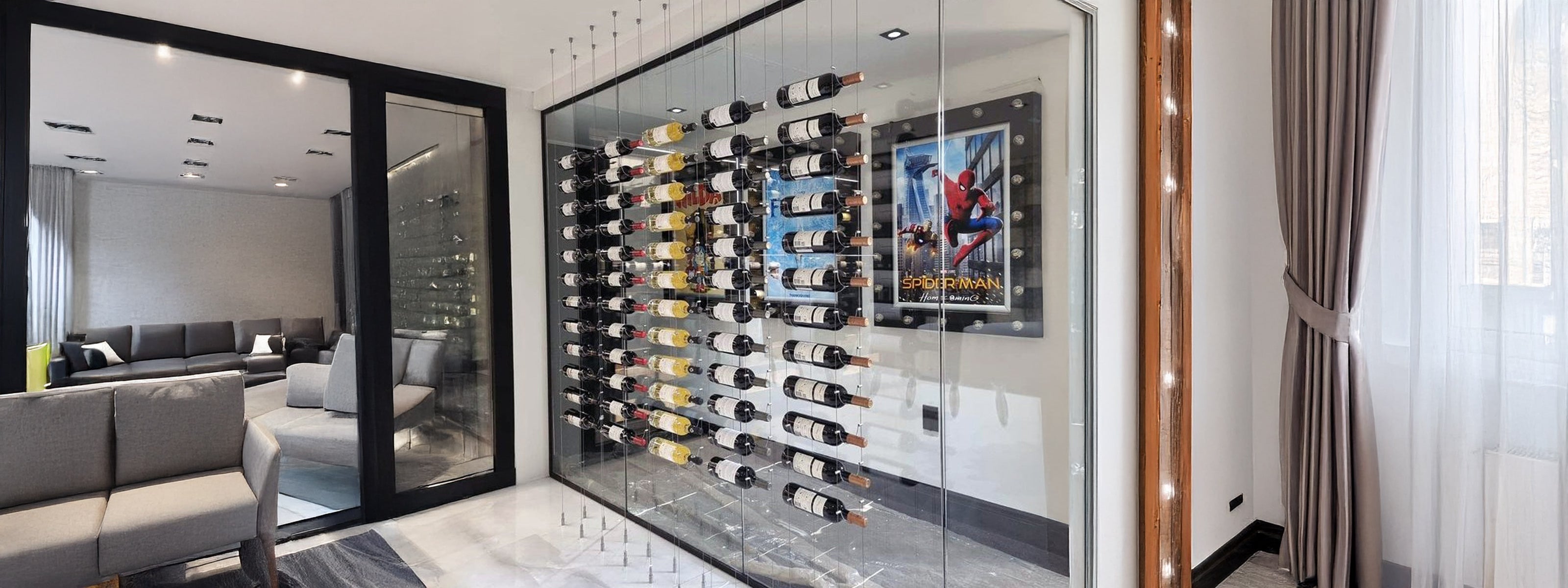 Cable Wine Rack Display