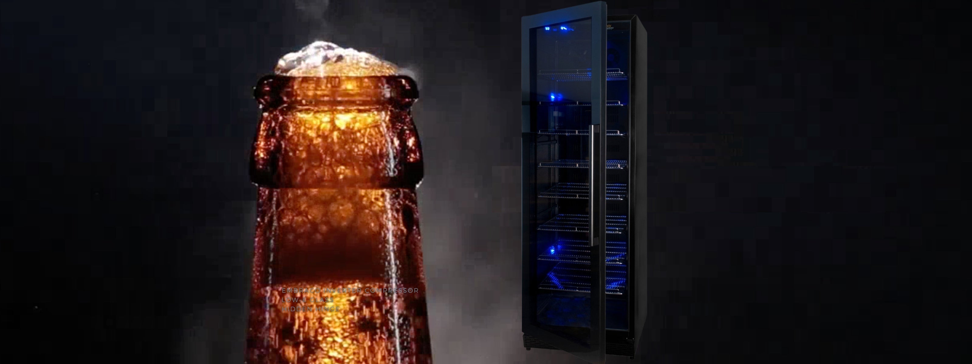 Upright Beverage Fridges Australia | Premium Drink Coolers - KingsBottle