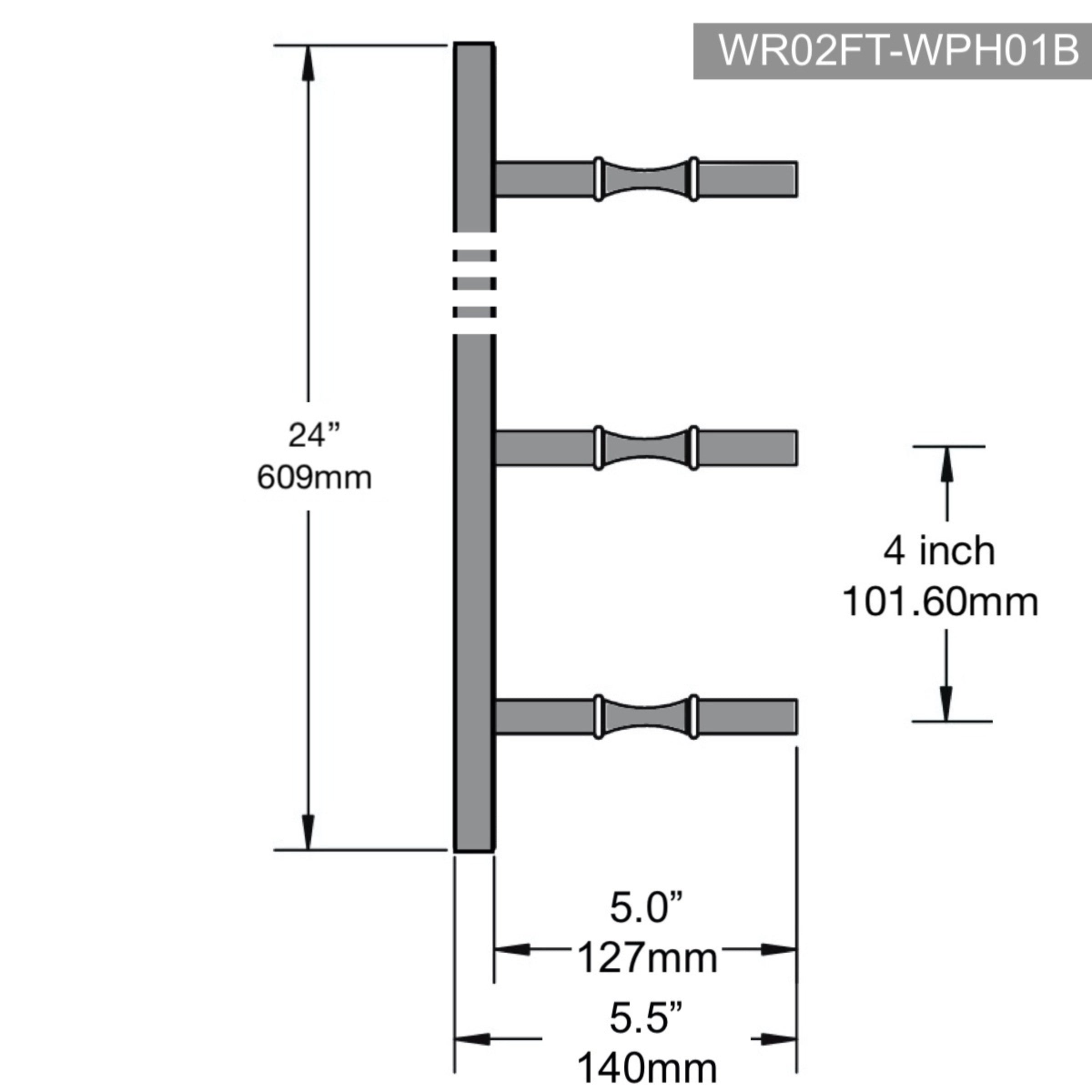 Label Display Wall Mounted Metal Rail Wine Racks