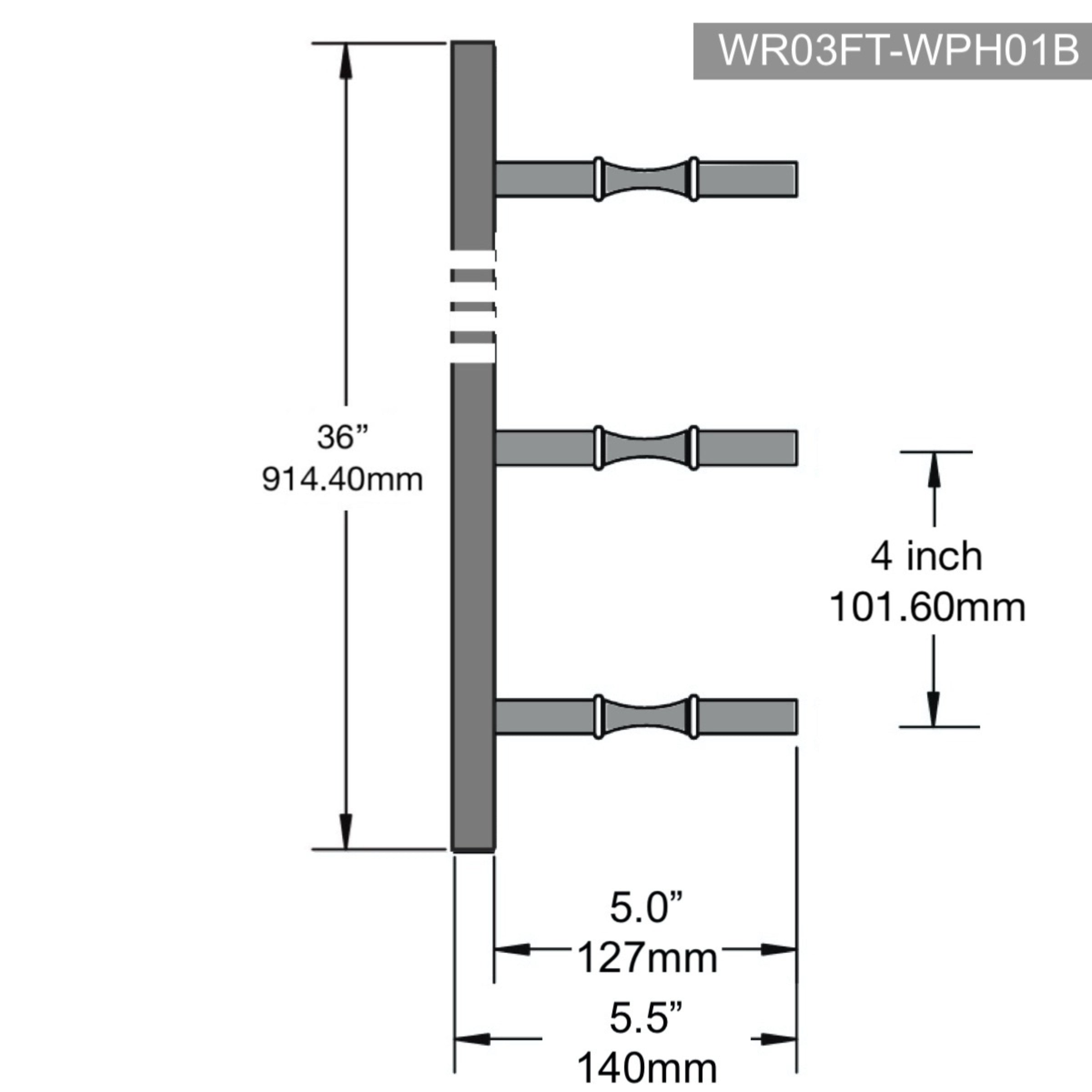 Label Display Wall Mounted Metal Rail Wine Racks