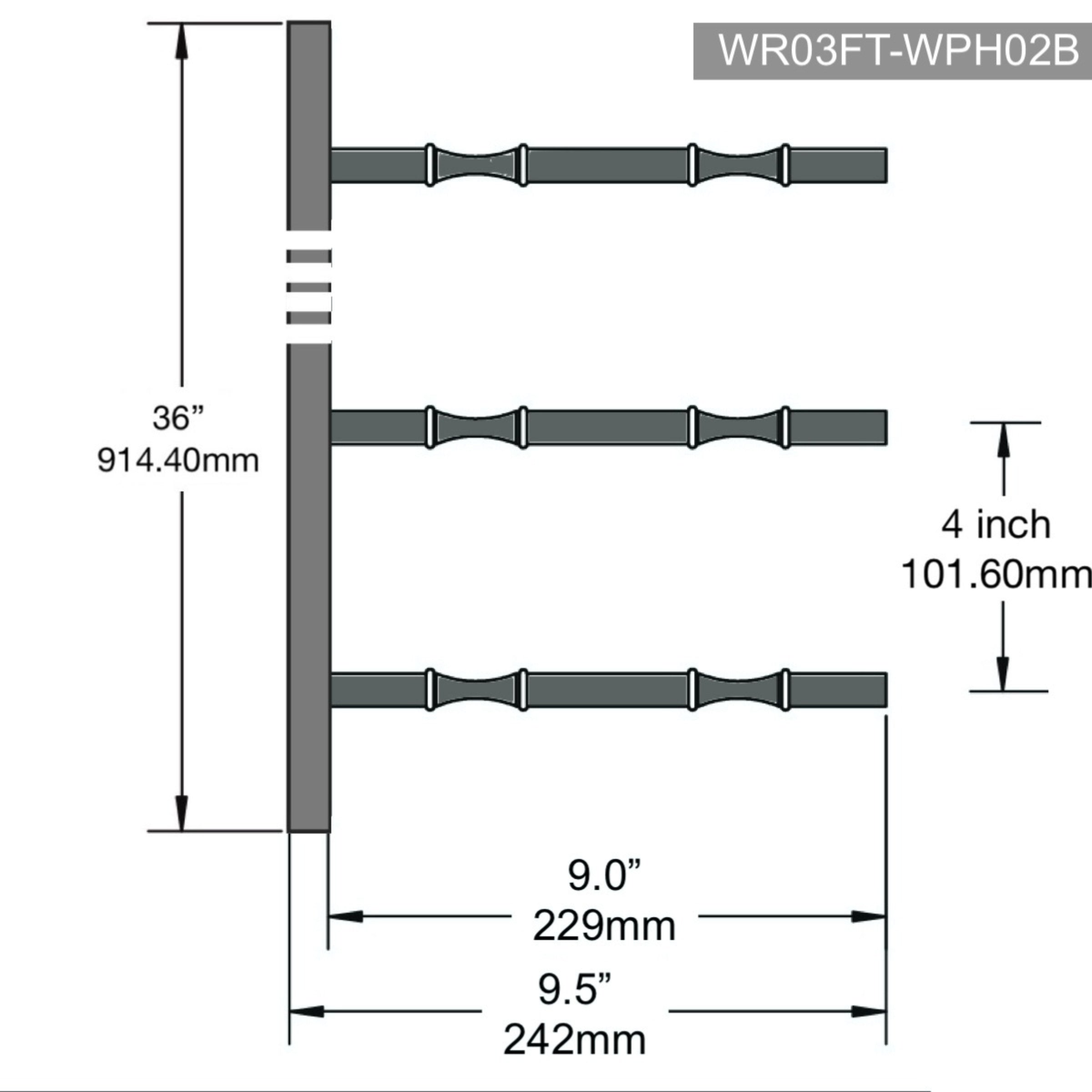 Label Display Wall Mounted Metal Rail Wine Racks