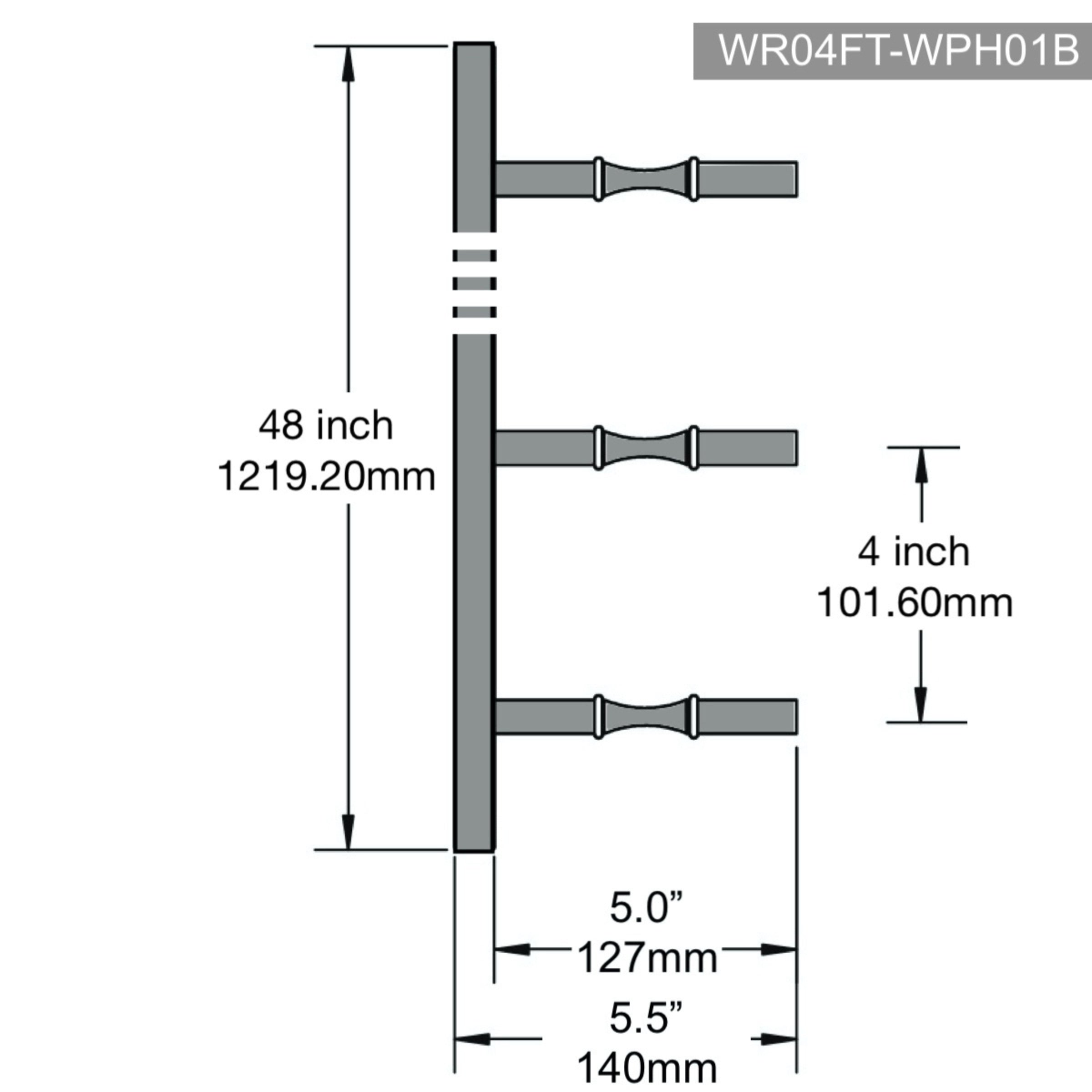 Label Display Wall Mounted Metal Rail Wine Racks