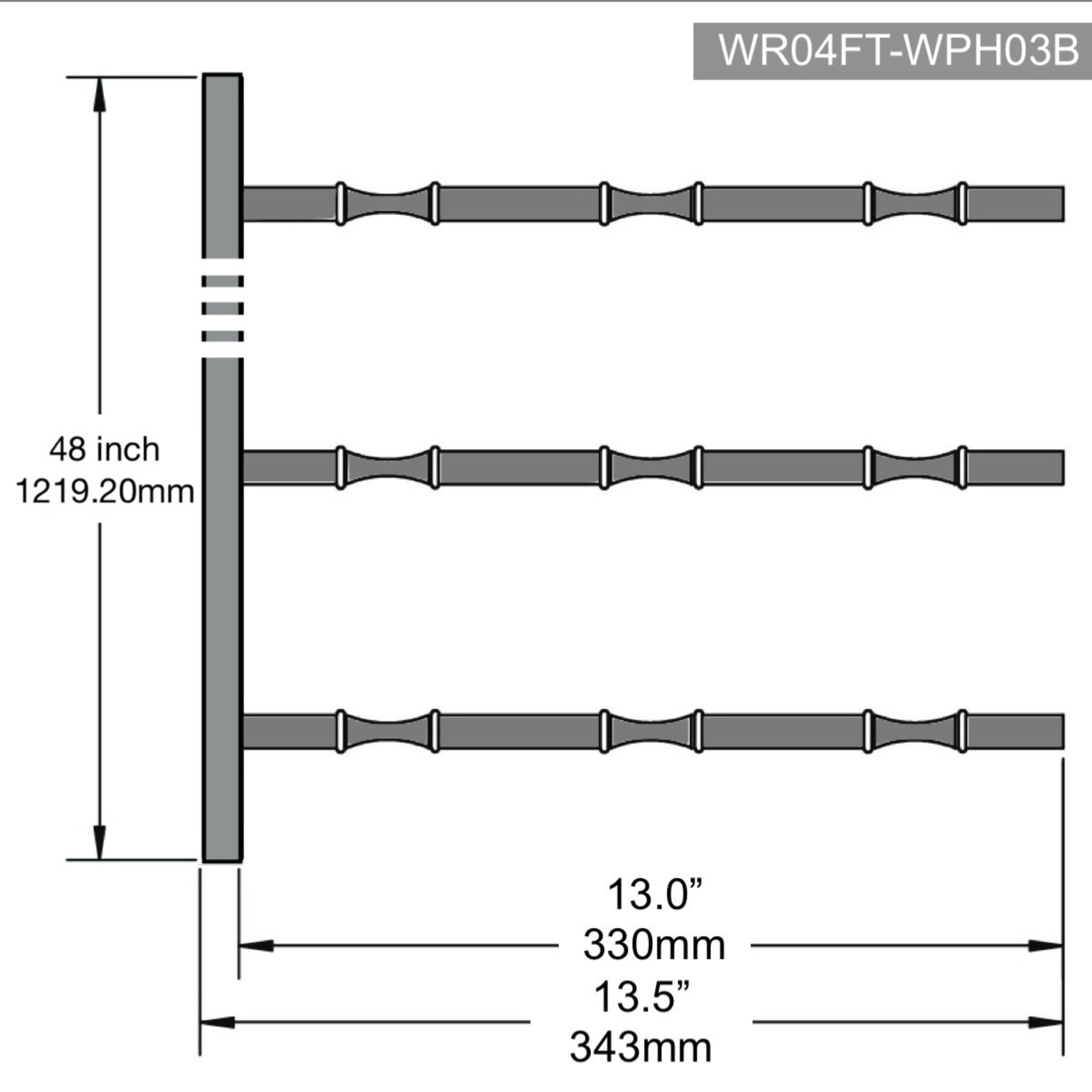Label Display Wall Mounted Metal Rail Wine Racks