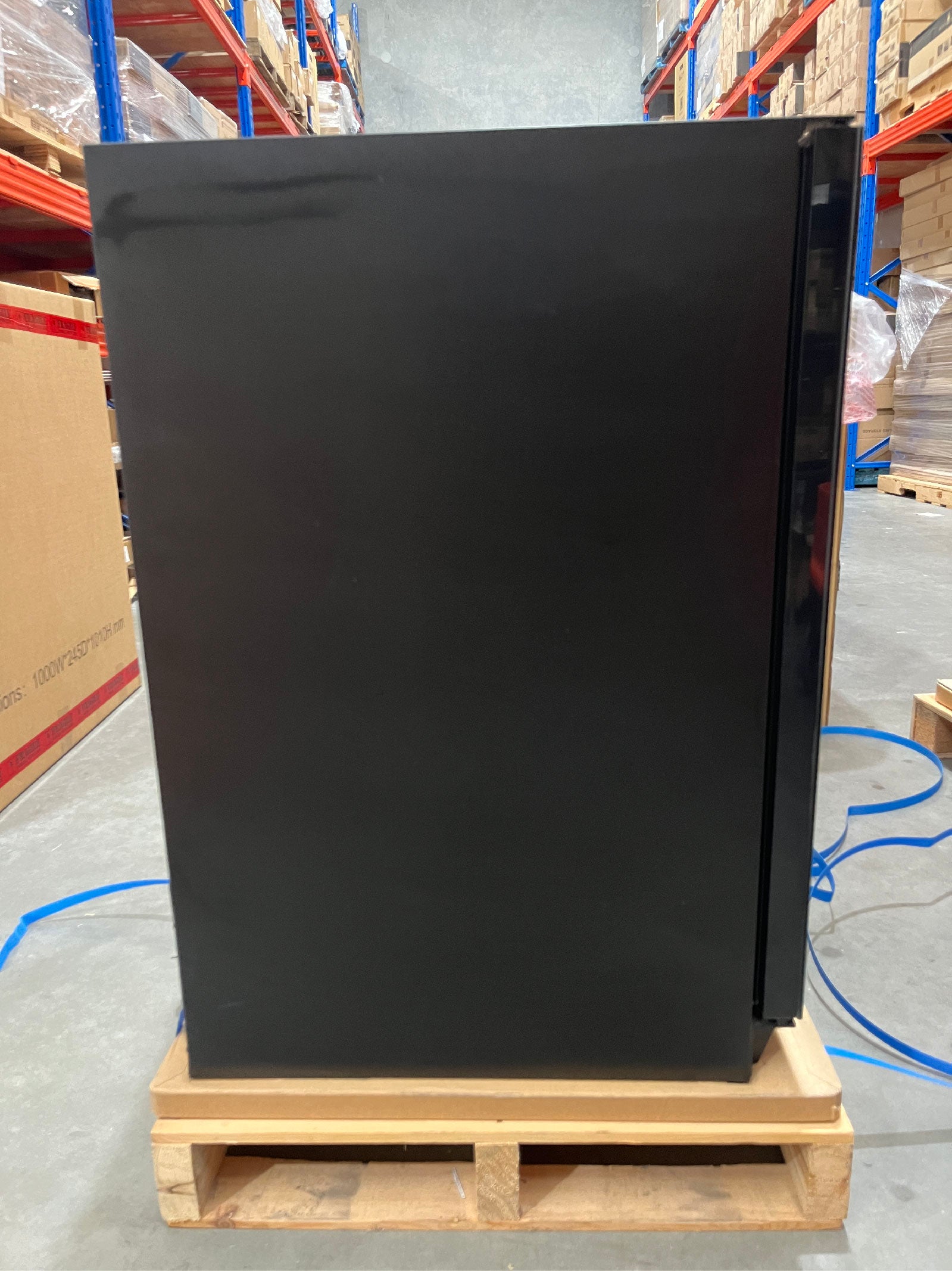 Refurbished - 152 Litre Under Counter Dual Zone Wine Fridge Black Door