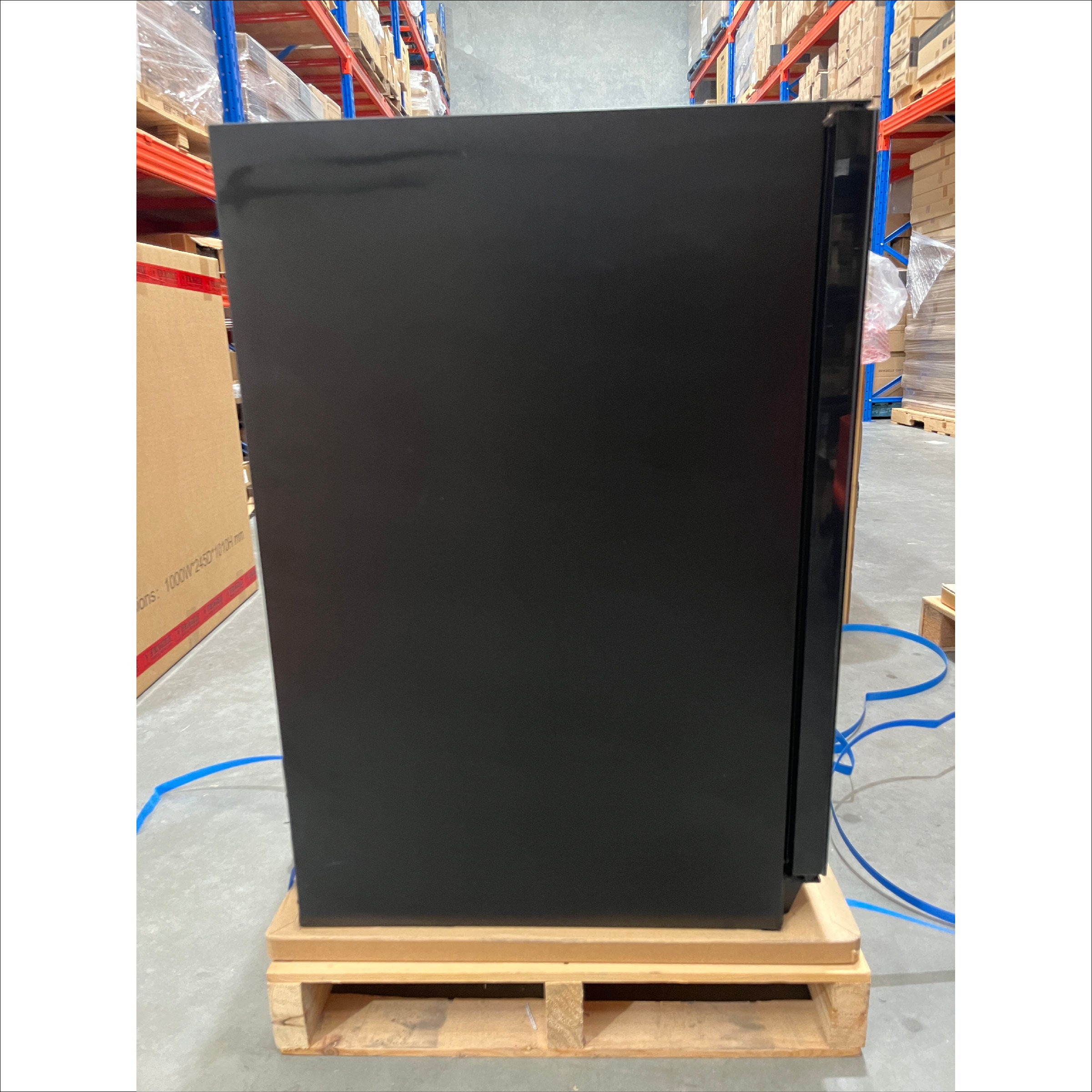Refurbished - 152 Litre Under Counter Dual Zone Wine Fridge Black Door