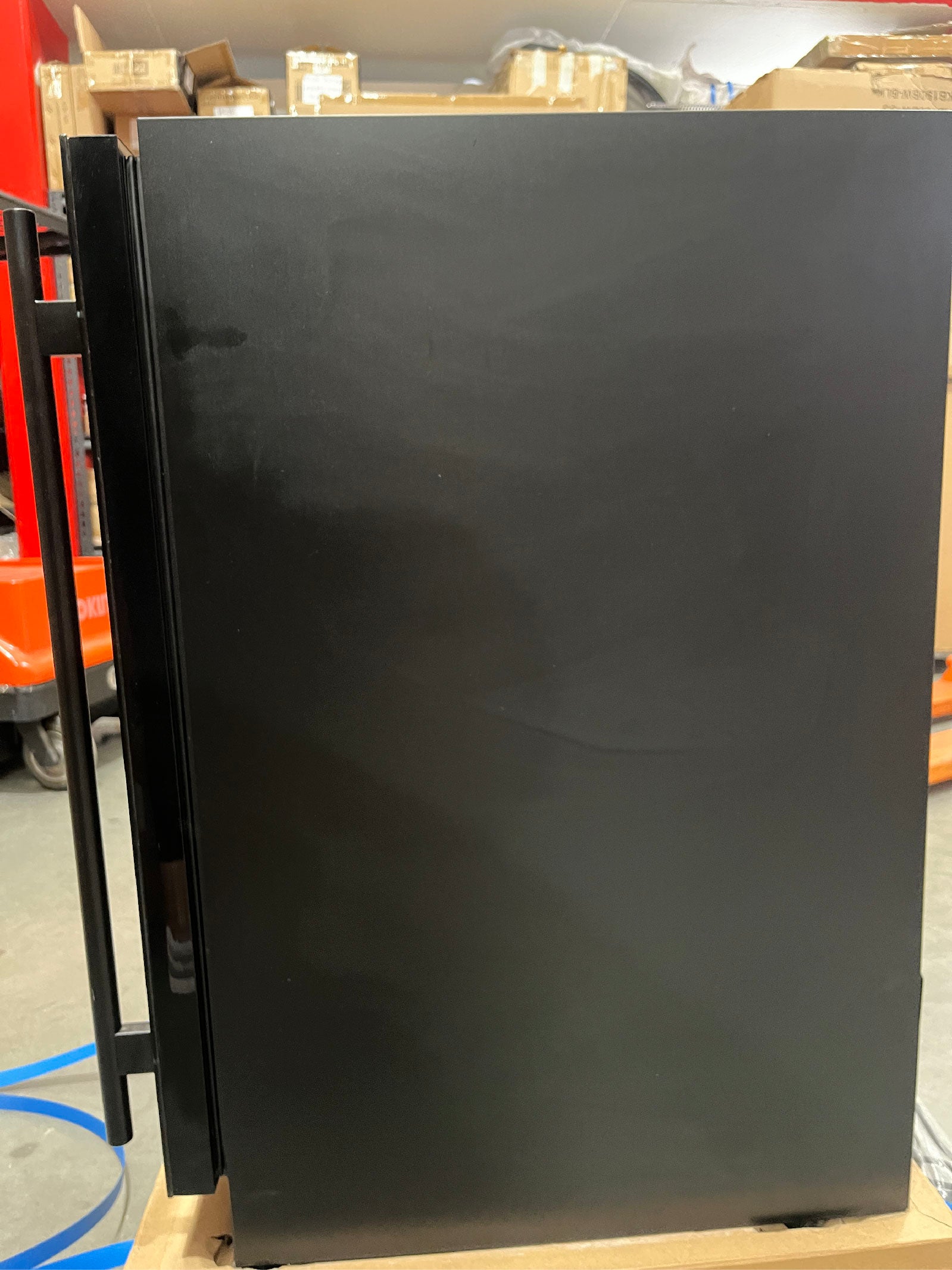 Refurbished - 152 Litre Under Counter Dual Zone Wine Fridge Black Door