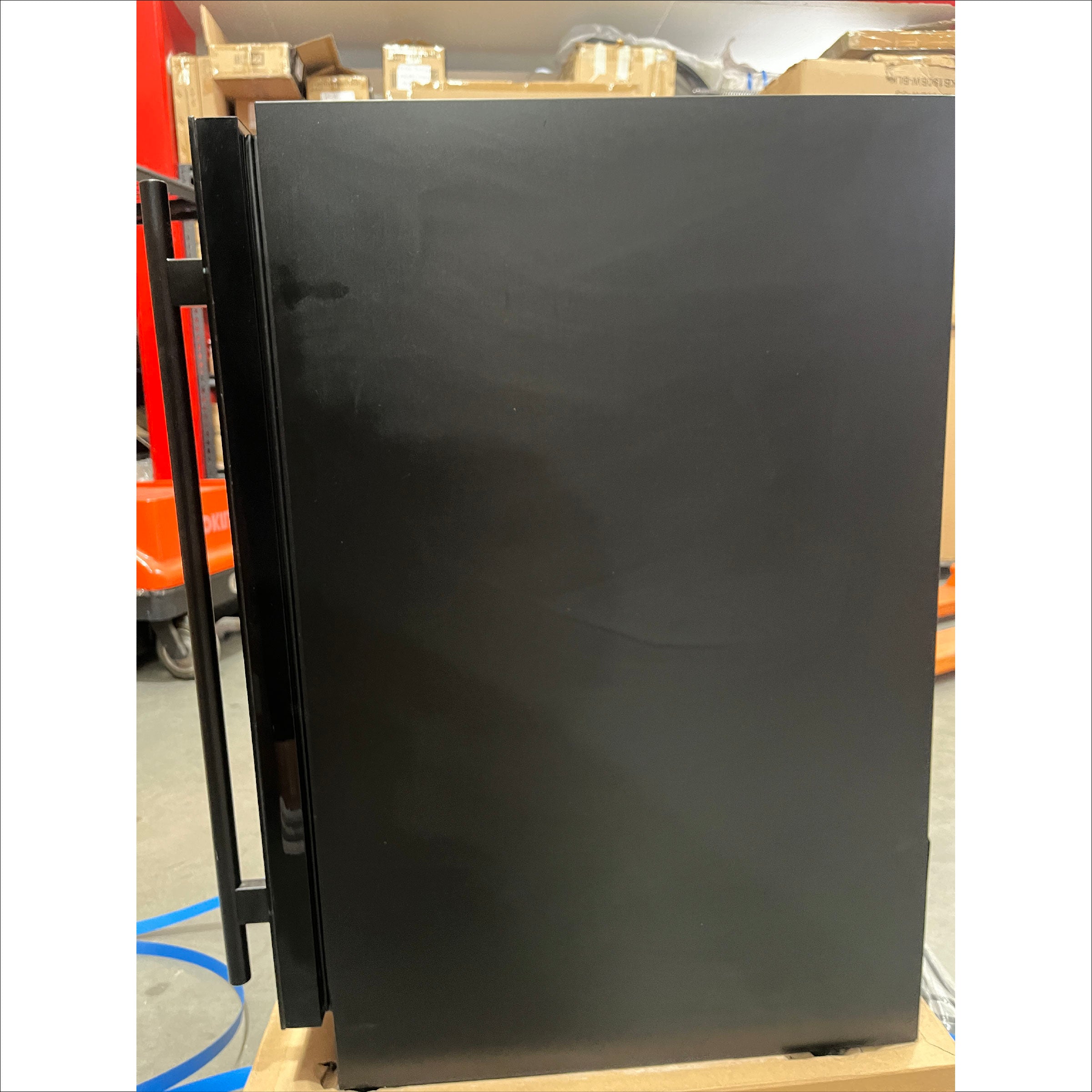 Refurbished - 152 Litre Under Counter Dual Zone Wine Fridge Black Door