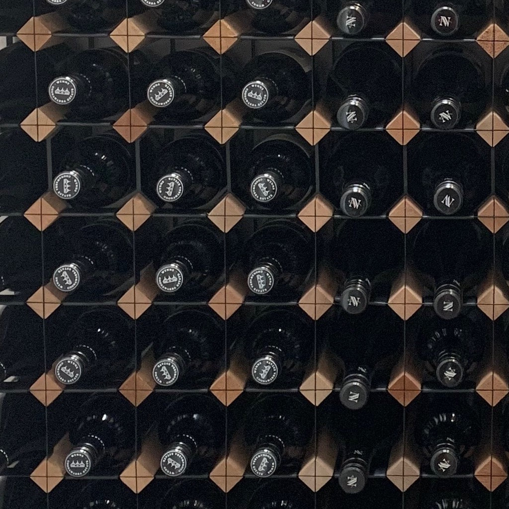 Custom Built Wine Rack | Rustic (Hardwood) Finish