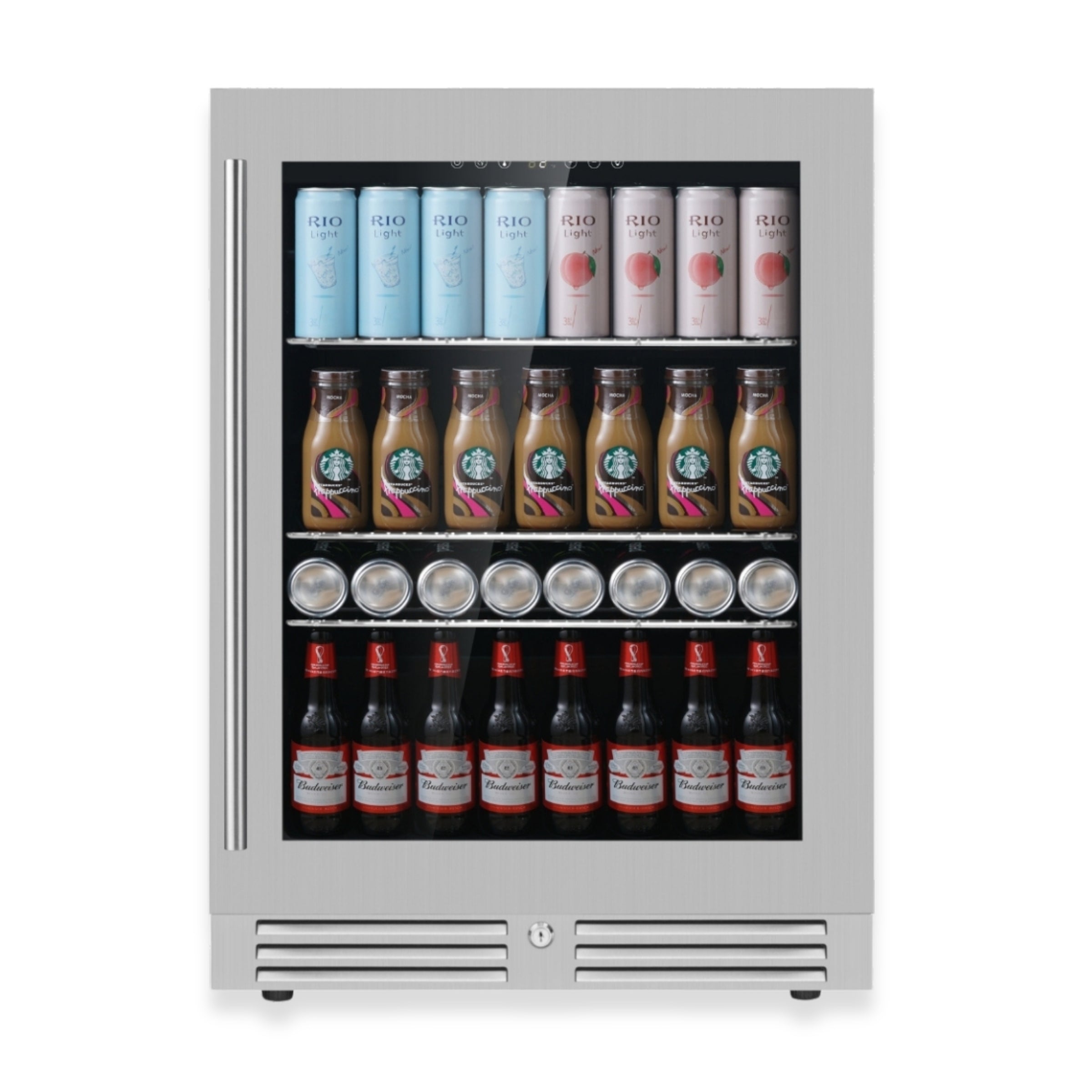 820mm Under Bench Glass Door Beer Fridge