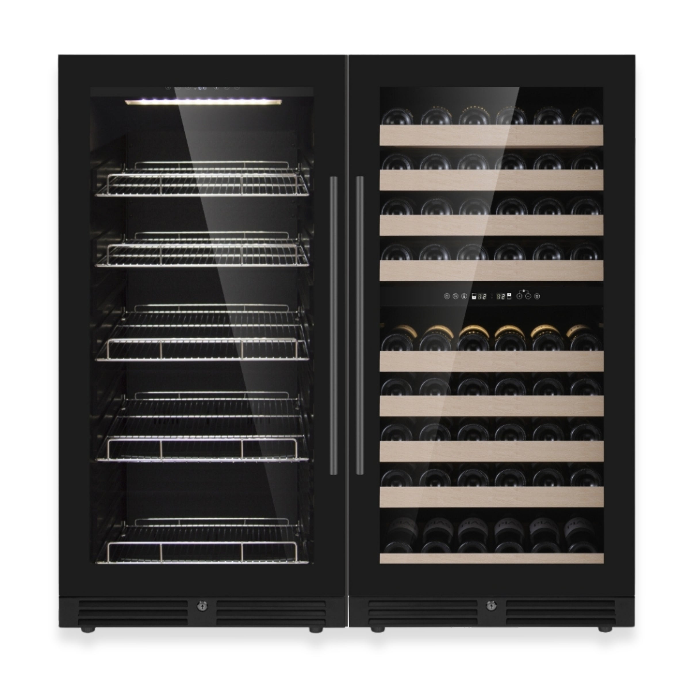 1200mm Upright Wine & Beer Fridge Combo