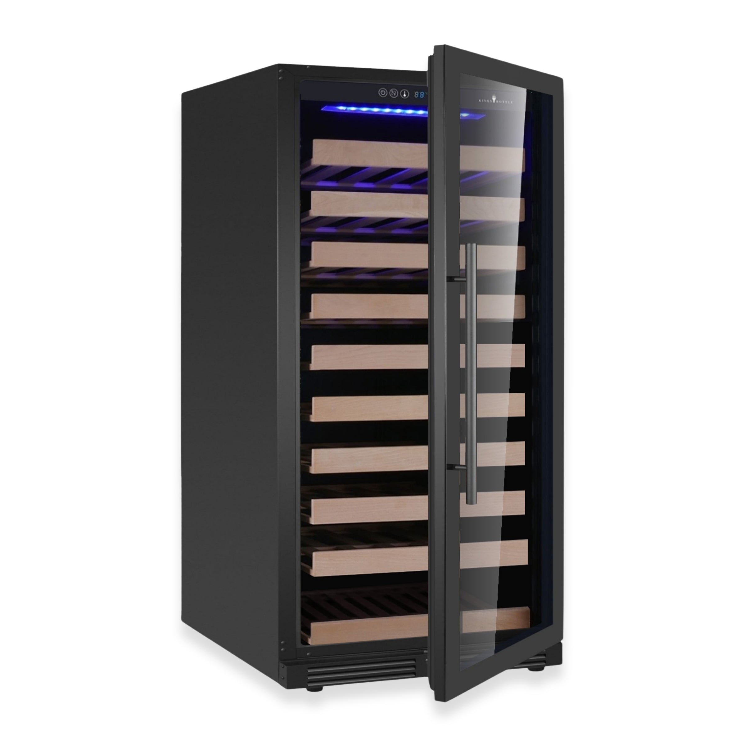 1200mm Height Upright LOW-E Glass Door Single Zone Wine Fridge
