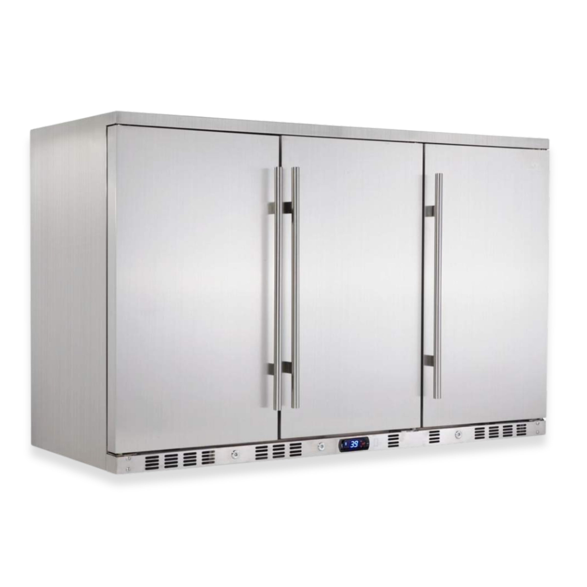 3 Door Outdoor Under Bench Beverage Fridge