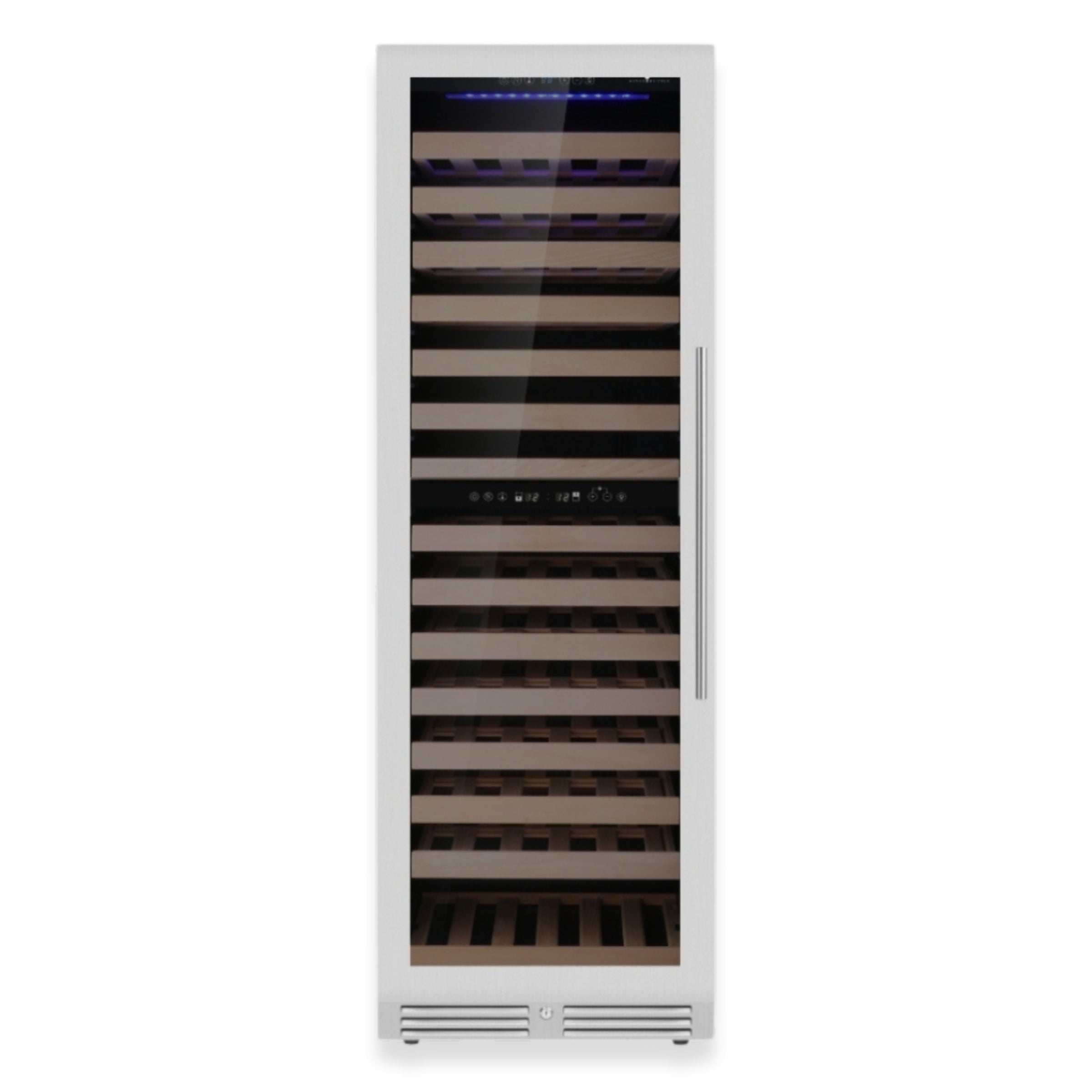 1800mm Upright Low-E Glass Dual Zone Wine Fridge