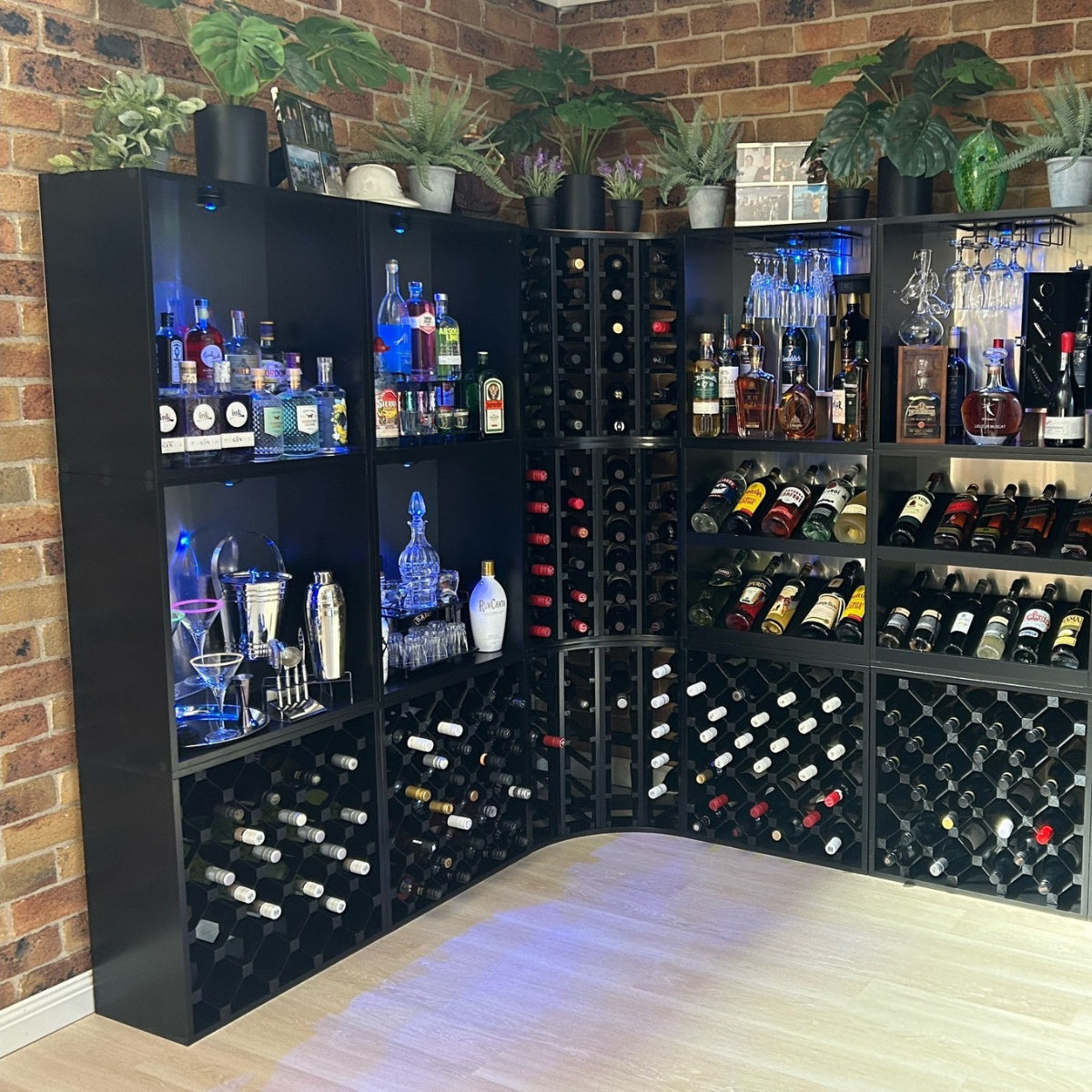 24 Bottle Compact Cross Wine Cube | 18mm Thick