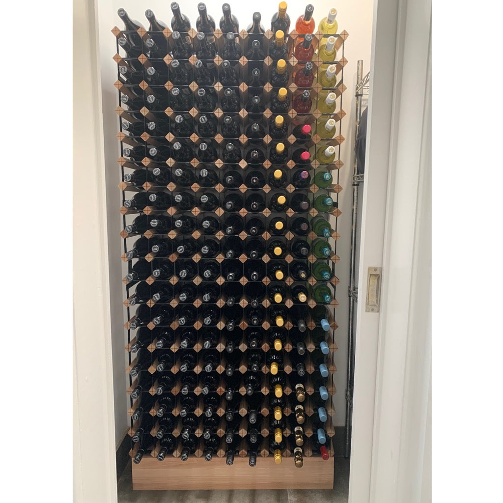 Custom Built Wine Rack | Rustic (Hardwood) Finish