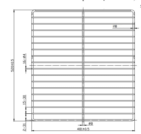 Chromed Metal Shelves for KingsBottle Fridge