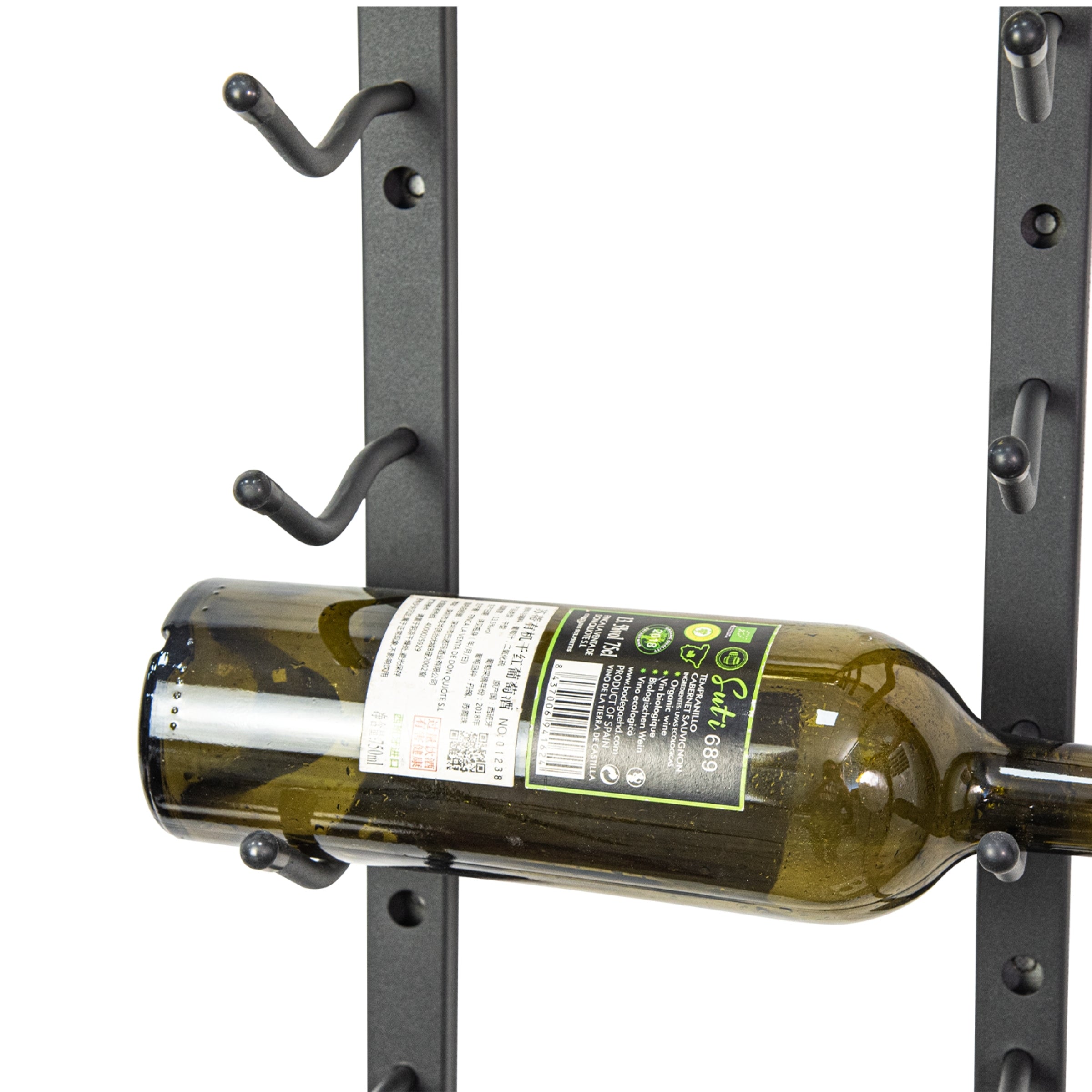 C-Type Label Display Wall Mounted Metal Wine Racks