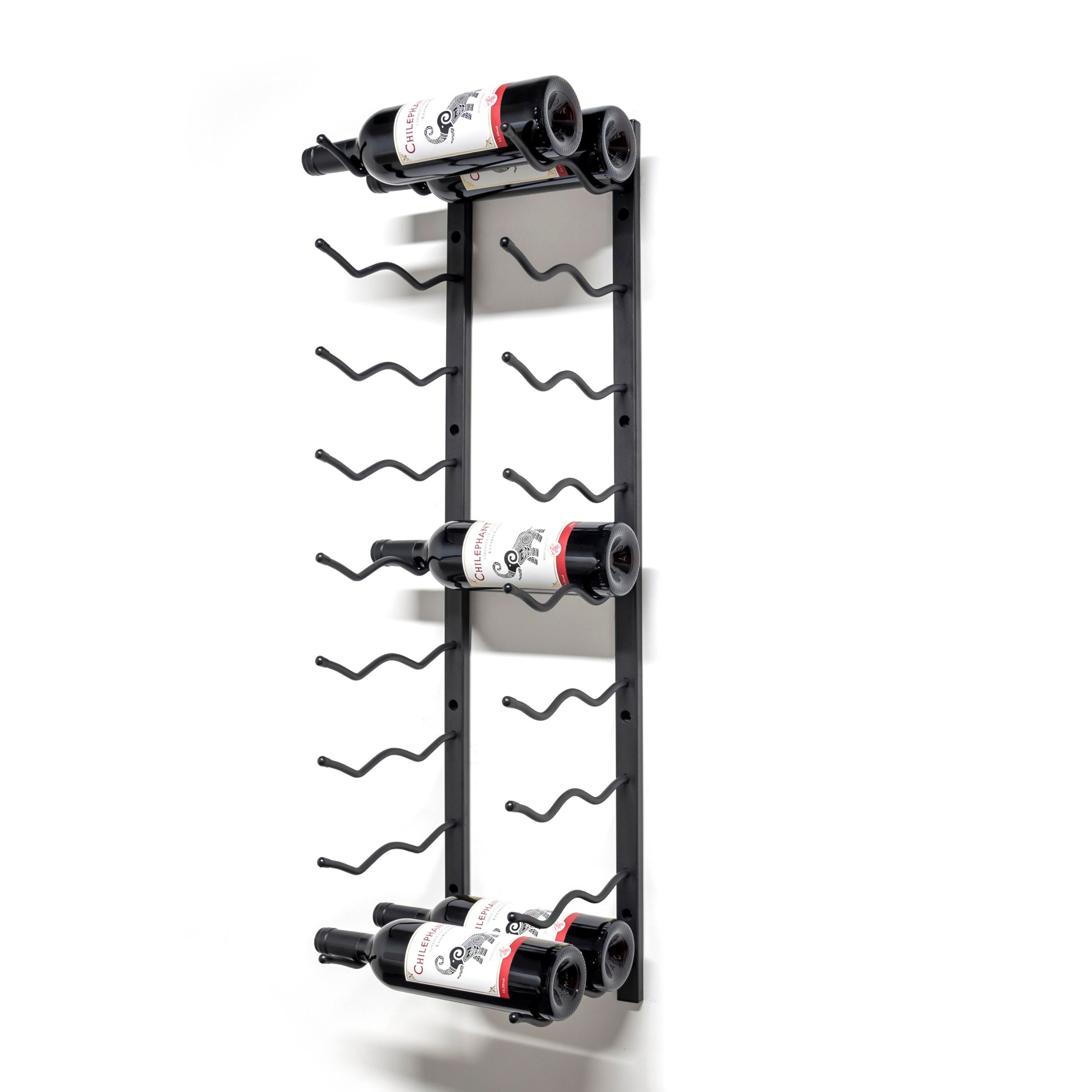 C-Type Label Display Wall Mounted Metal Wine Racks