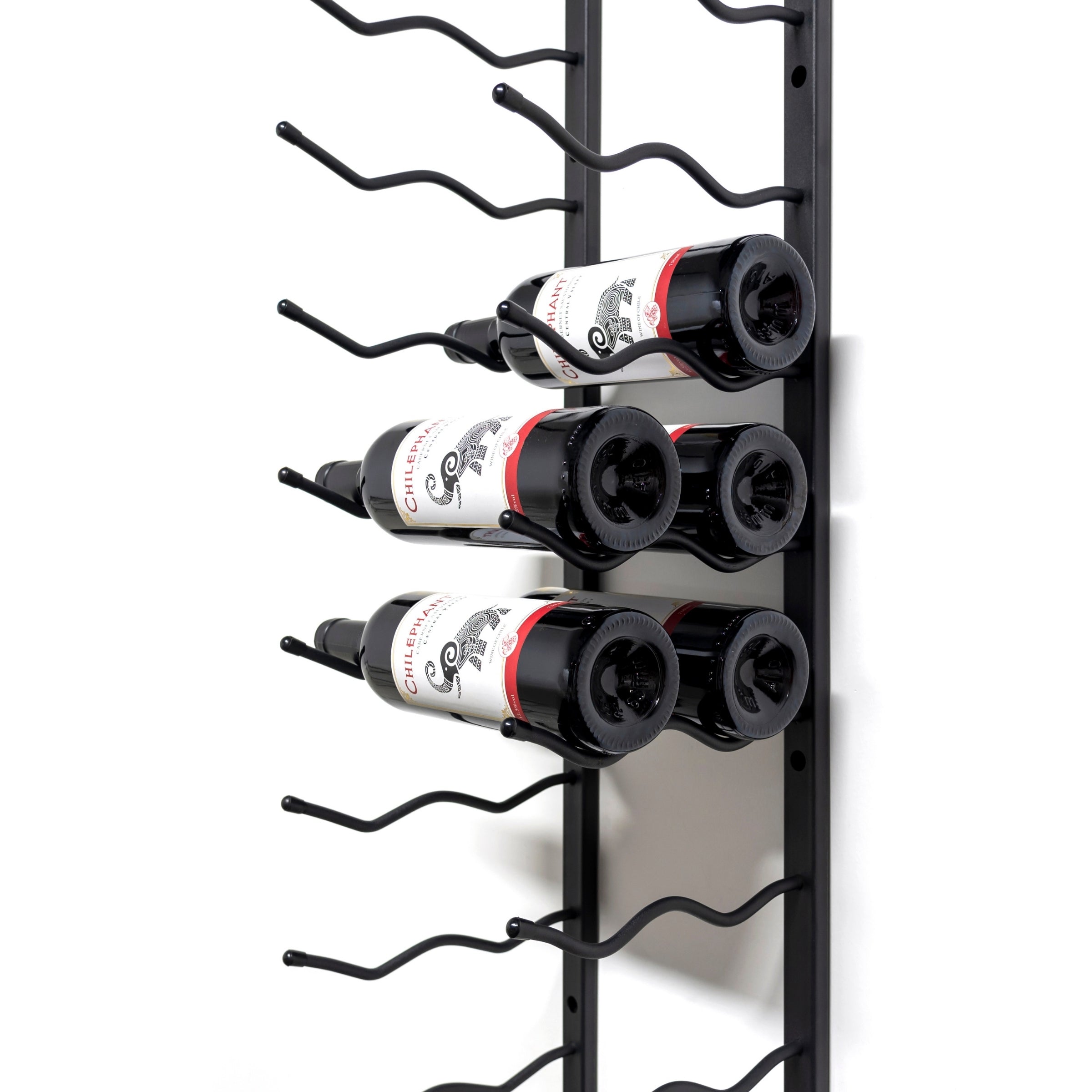 C-Type Label Display Wall Mounted Metal Wine Racks