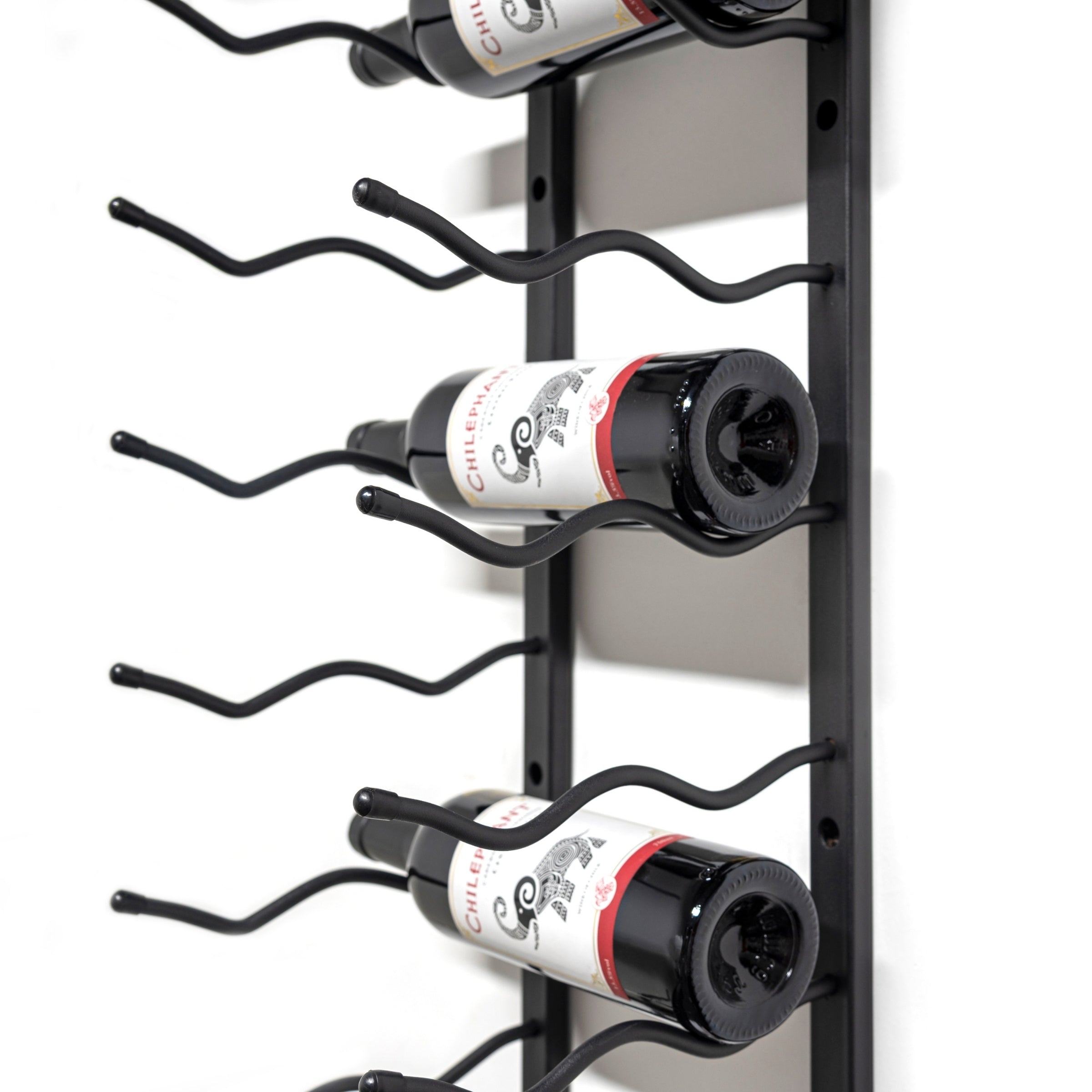 C-Type Label Display Wall Mounted Metal Wine Racks