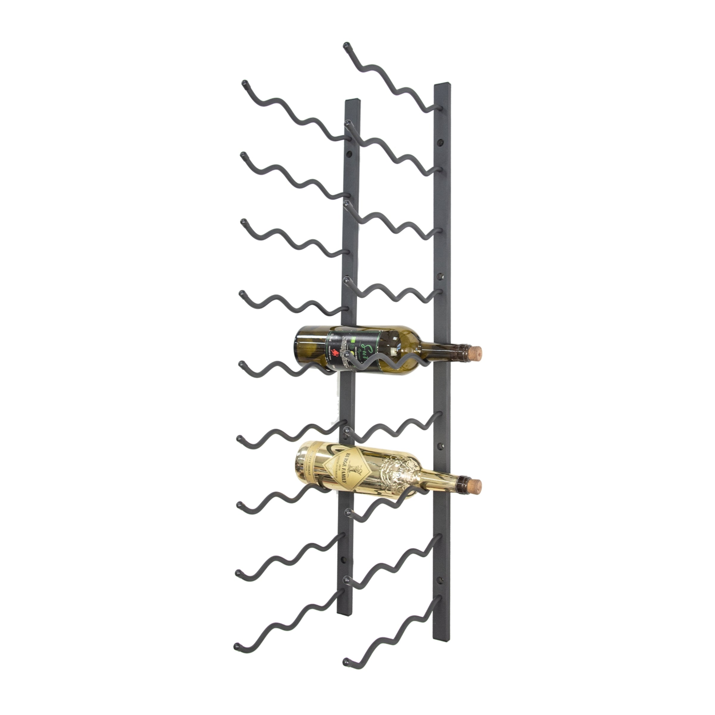 C-Type Label Display Wall Mounted Metal Wine Racks