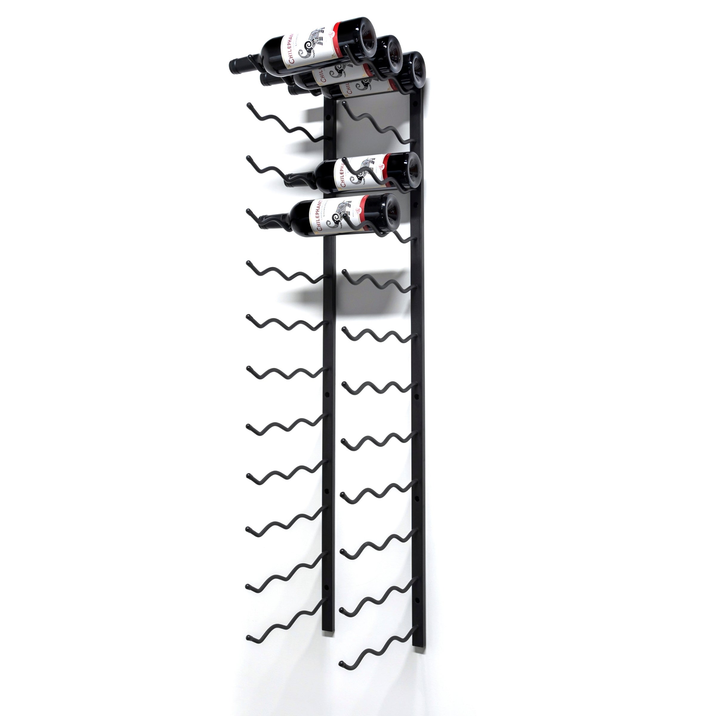 C-Type Label Display Wall Mounted Metal Wine Racks