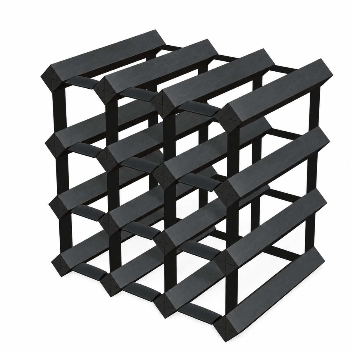 12 Bottle Timber Wine Rack | 3x3 Configuration
