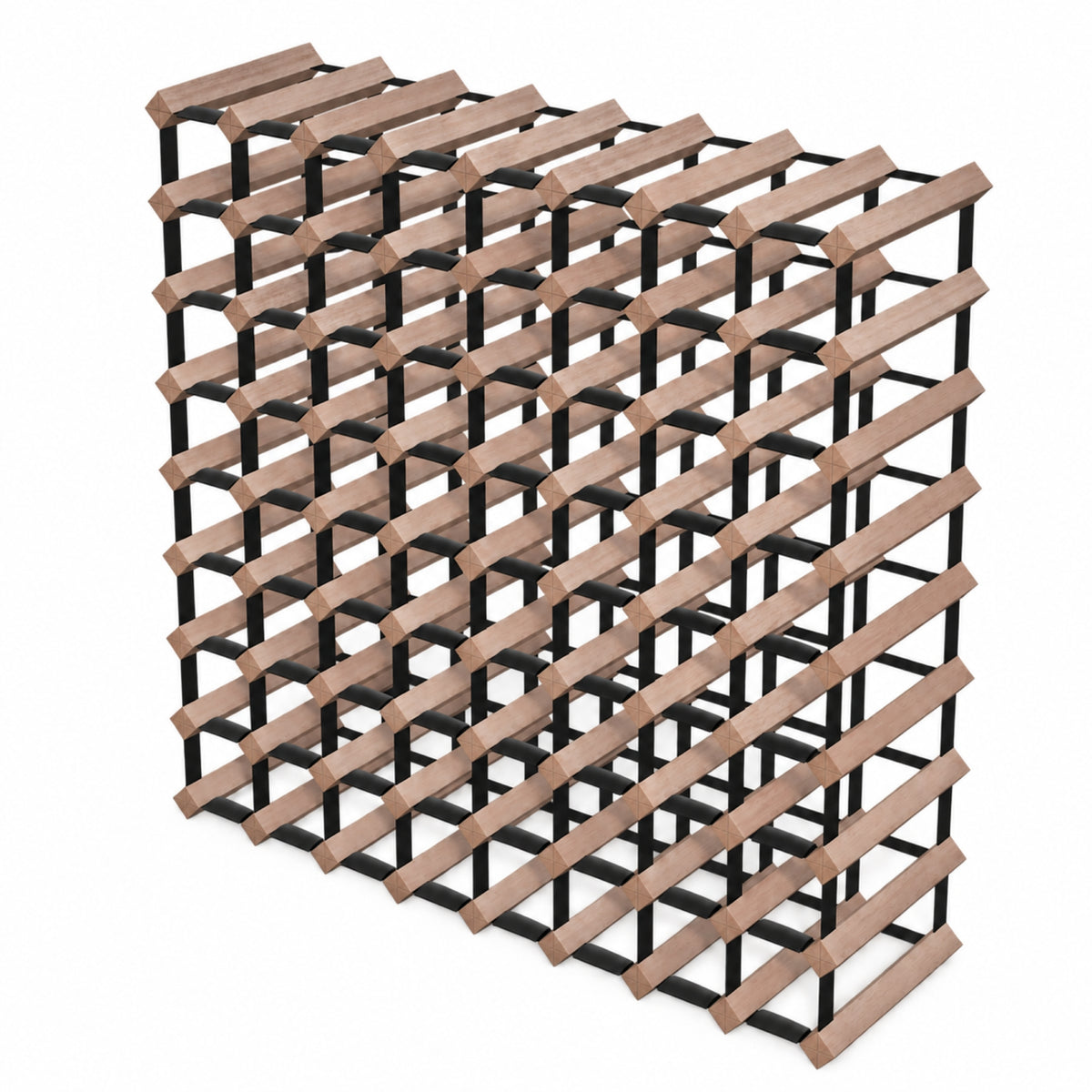 72 Bottle Timber Wine Rack | 8x8 Configuration