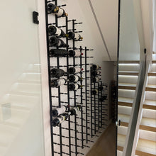 Load image into Gallery viewer, Label Display Wall Mounted Metal Rail Wine Racks | 1-Bottle Depth
