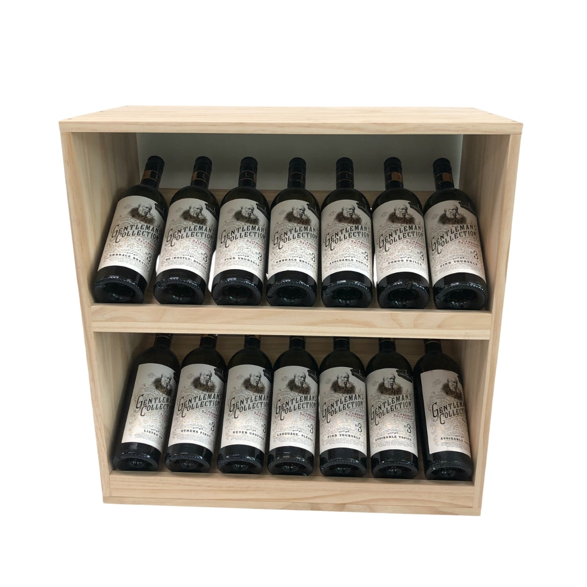 14 Bottle Display Wine Cube | 18mm Thick