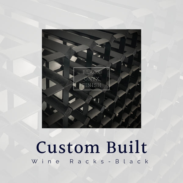 Custom Built Wine Rack | Black Onyx Finish