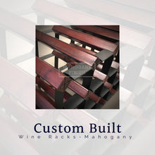 Load image into Gallery viewer, Custom Built Wine Rack | Dark Mahogany Finish | Un-Assembled
