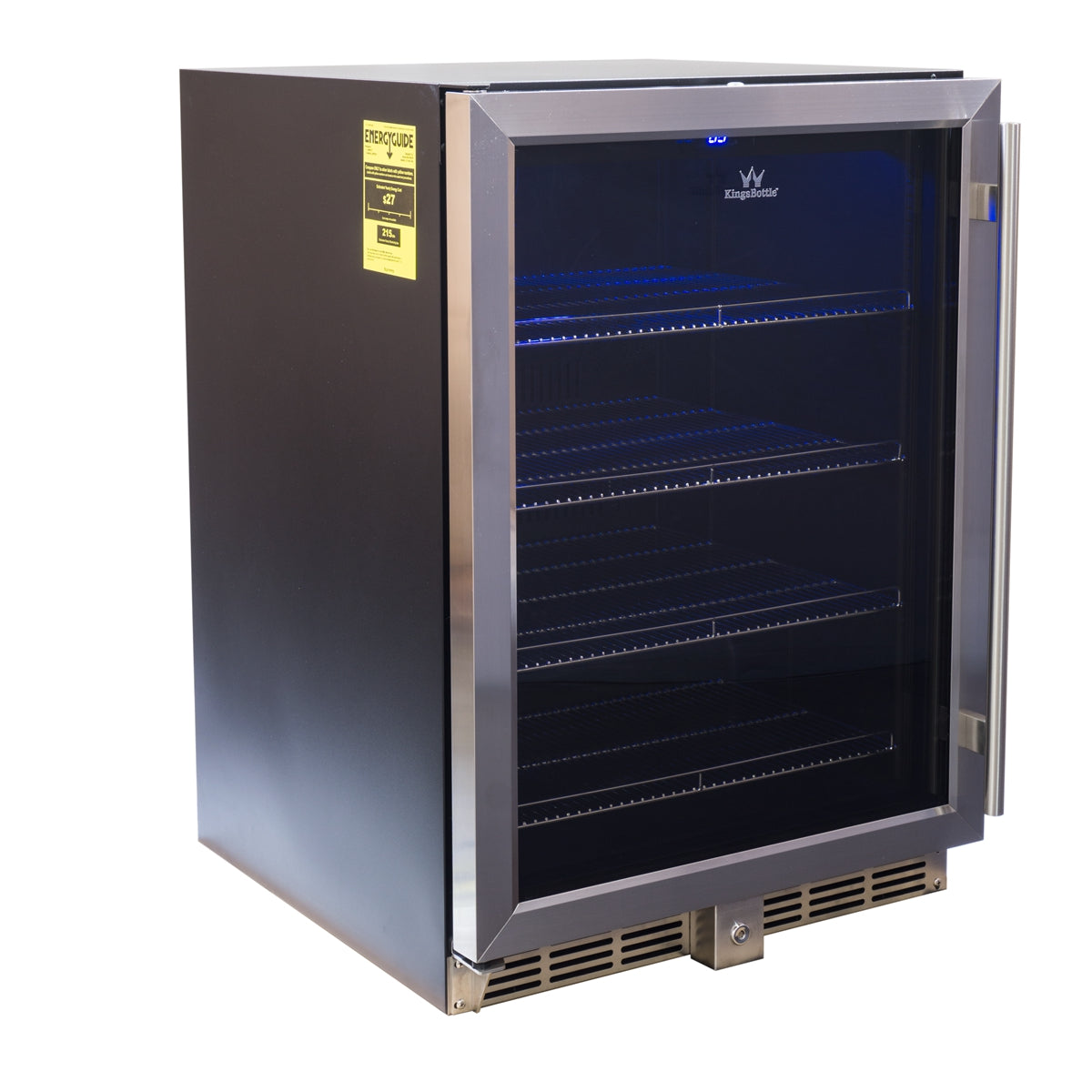 152 Litre Under Bench Glass Door Beer Fridge