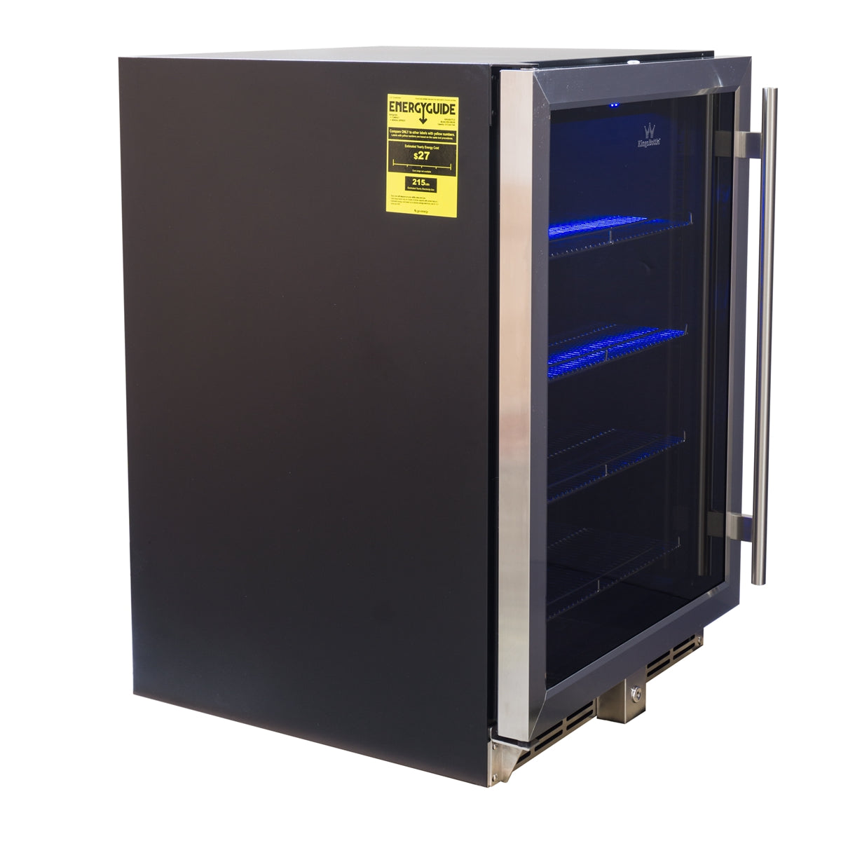 152 Litre Under Bench Glass Door Beer Fridge