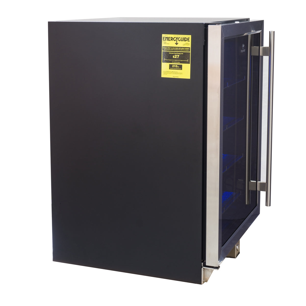 152 Litre Under Bench Glass Door Beer Fridge