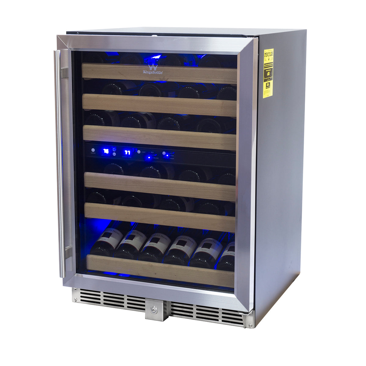 152L Under Counter Dual Zone Wine Fridge