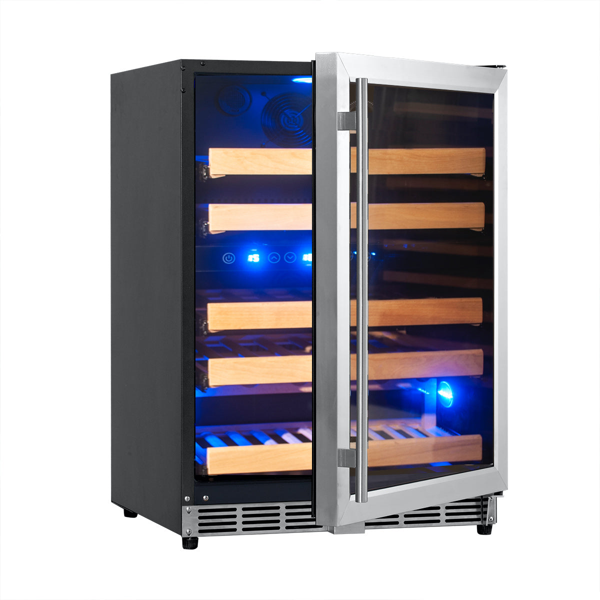 152L Under Counter Dual Zone Wine Fridge