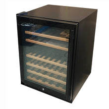 Load image into Gallery viewer, Under Counter Glass Door Dual Zone Wine Fridge | Triple Glassdoor With Two Low-E

