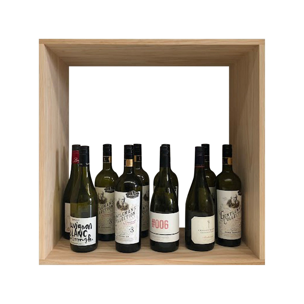 Hollow Inside Wine Cube Storage Box | 600W 600H 300D mm