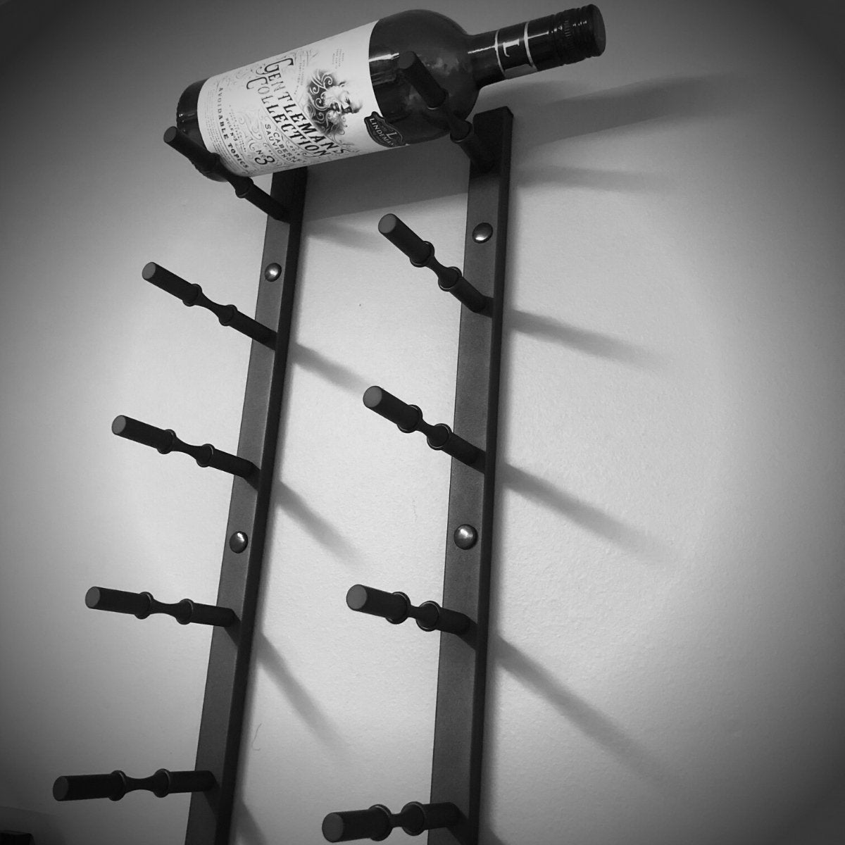 Label Display Wall Mounted Metal Rail Wine Racks