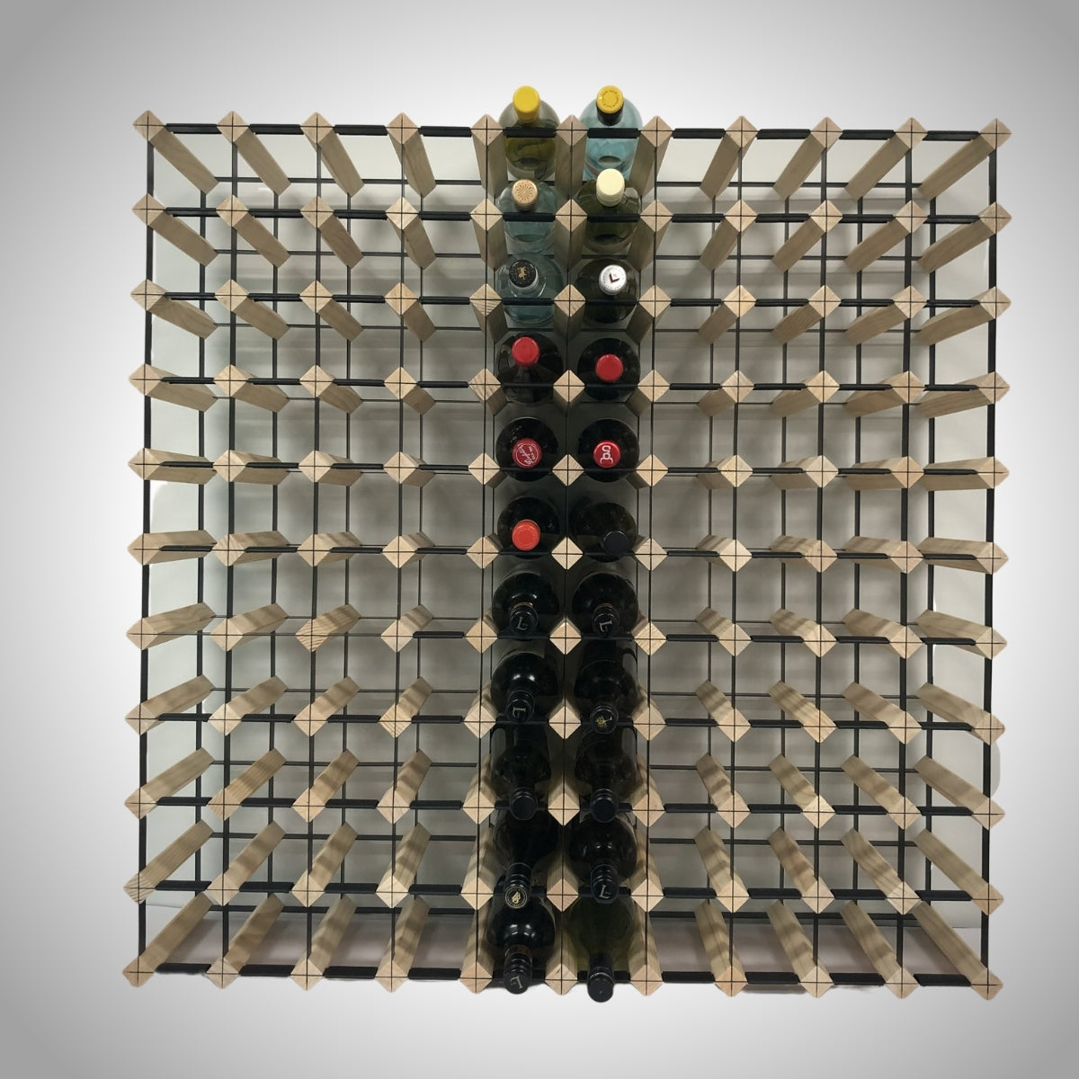 120 Bottle Timber Wine Rack | 10x11 Configuration