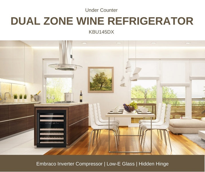 Maximize Your Home Bar Experience with a Dual Zone Under Counter Wine Fridge