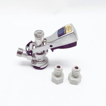 Load image into Gallery viewer, D-Type Keg Coupler with Push In Fittings
