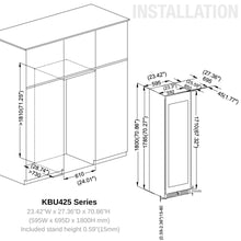 Load image into Gallery viewer, 1800mm Height Upright Wine &amp; Beverage Refrigerator Combo With Low-E Glass
