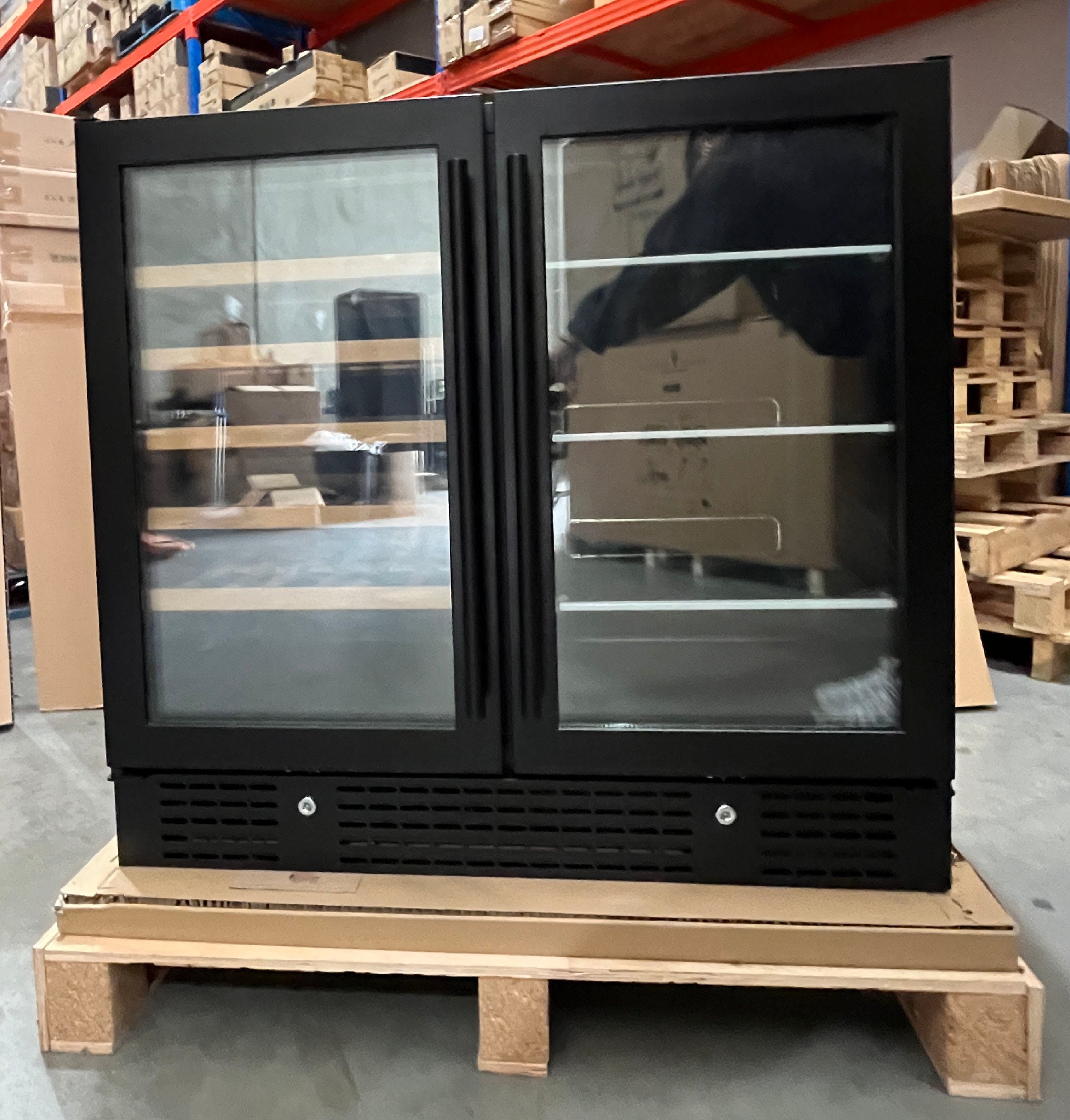 Refurbished - 900mm Wide  Wine and Beer Fridge Combo