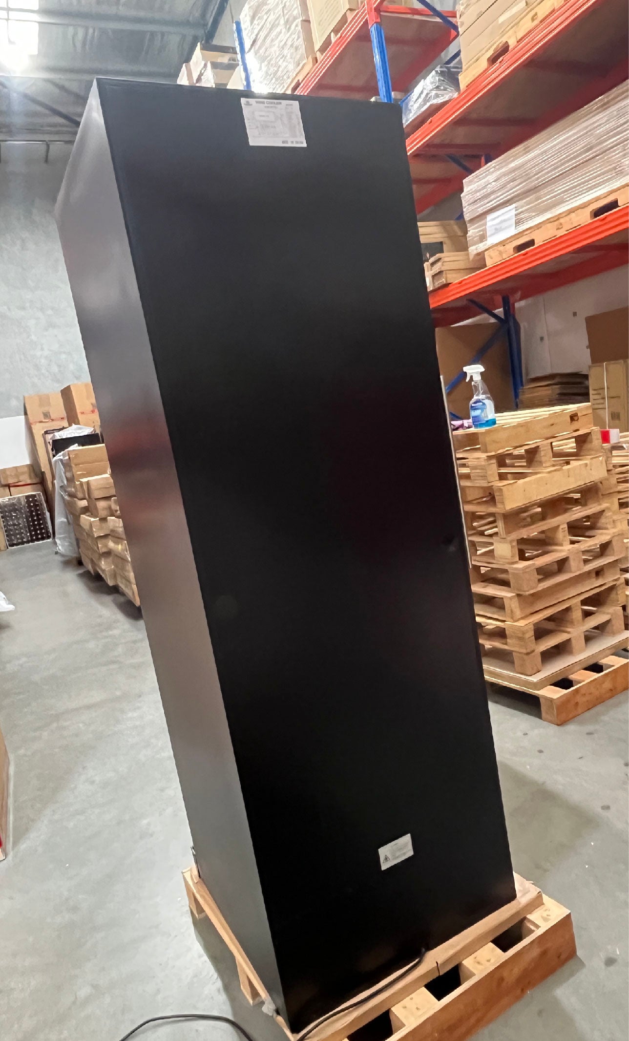 Refurbished - 405L Glass Door Upright Dual Zone Wine Fridge Stainless Steel Door