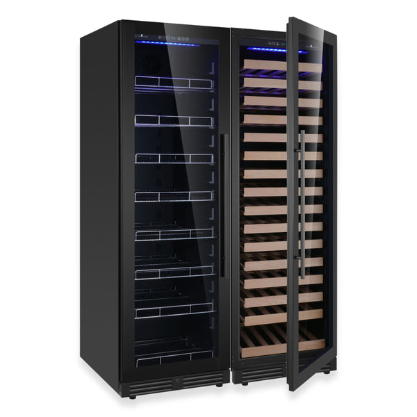 1800mm Upright Dual-Zone Wine & Beverage Fridge Combo