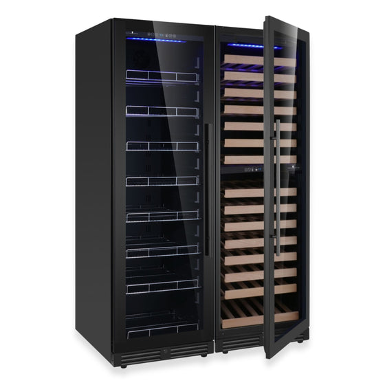 1800mm Upright Triple-Zone Wine & Beverage Fridge Combo