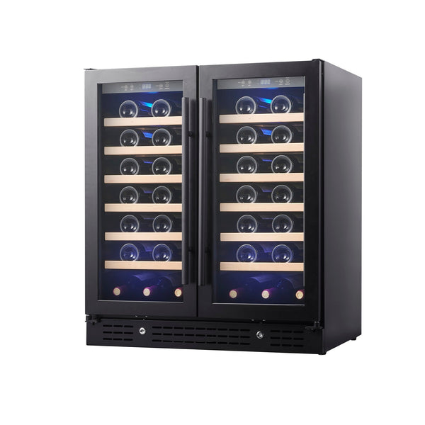 750mm-Wide Under Bench Dual-Zone Wine Fridge