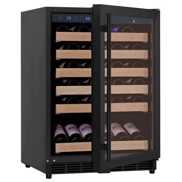 152 Litre Under Bench Glass Door Wine Fridge